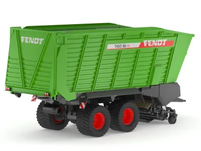 Fendt Tigo Forage Wagons 4 Wheels 3D model
