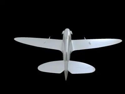 Spitfire Mk I B fighter model for 3D-printing 3D print model