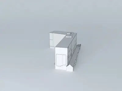 Polar 8 storey L shaped block Free 3D model