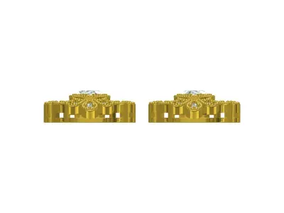 Antique Long Cocktail Earring 3D print model