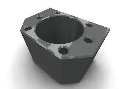 DSG20H square metal block 3D model