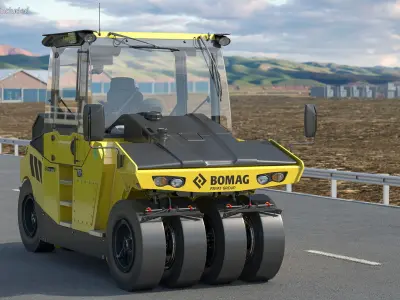Bomag BW 28 RH Pneumatic Tired Compactor 3D model