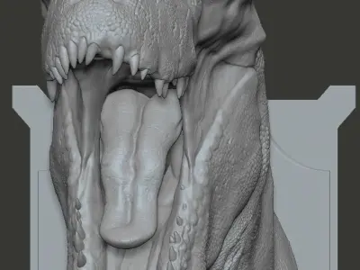 Dinosaur Wall Plaque 3D print model