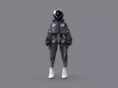 Night City Character Resident 3D model shop