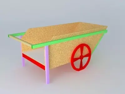 Mulch Cart Free 3D model