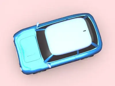 cartoon car 1 Free 3D model