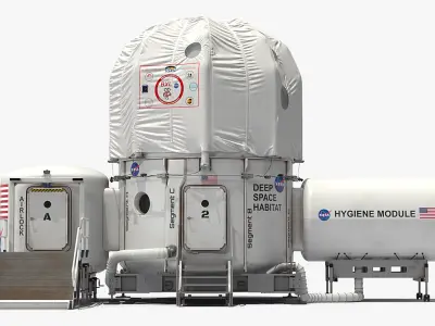 NASA Deep Space Habitat 3D model