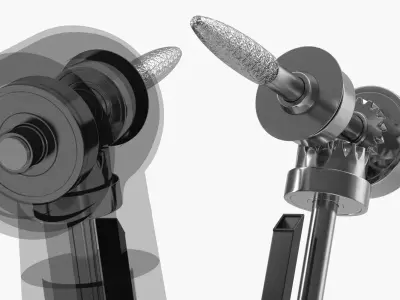 Internal Structure Dental Drill 3D model purchase