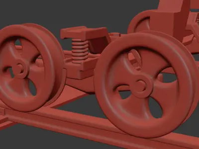 Train Wheels 3D model purchase