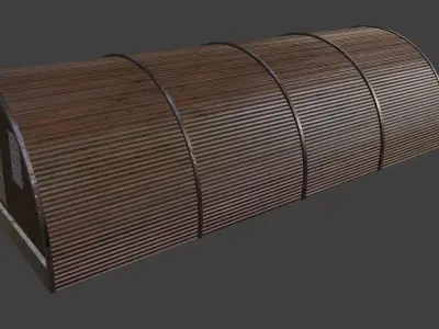 Army crew house east europe 3D model