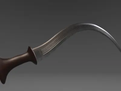 Sword for video game  Free 3D model