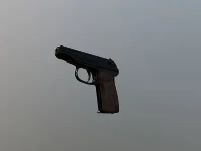 Makarov Low poly BBR Low-poly 3D model