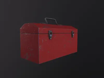Toolbox 3D Model Low-poly 3D model