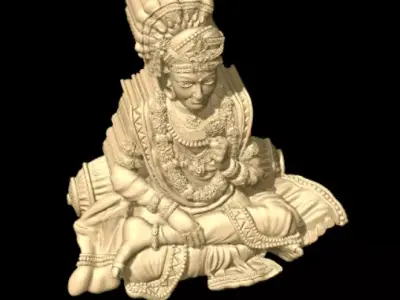 Swaminarayan Murti High-Detail 3D Sculpture Jewelry  3D print model