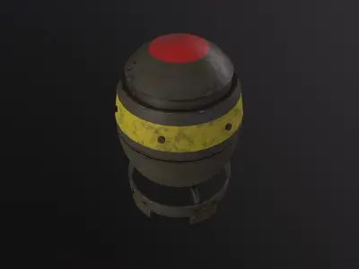 Mini Nuke 3D Model Low-poly 3D model