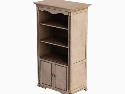 Antique Cupboard 04 Low-poly 3D model