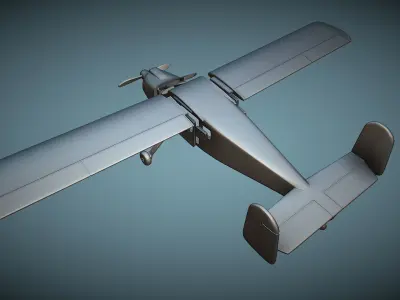 Max Holste MH-1521 Broussard - 3D Printable Model 3D print model