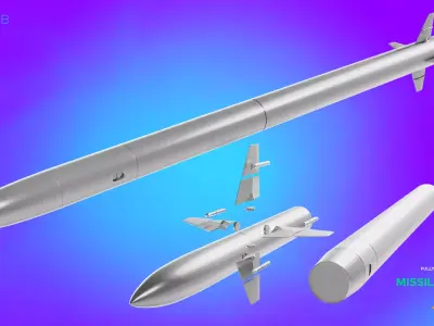 Missile CAMM 3D model