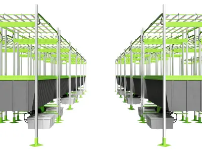 MODULAR AEROPONIC PLATFORM 3D model