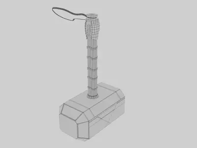 Thor Hammer 4K PBR Game Ready 3D Model 3D model