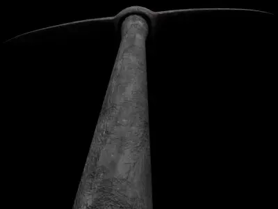 old pickaxe Low-poly 3D model