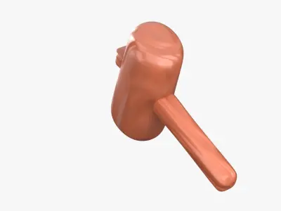 Hammer 3D Illustration 3D model