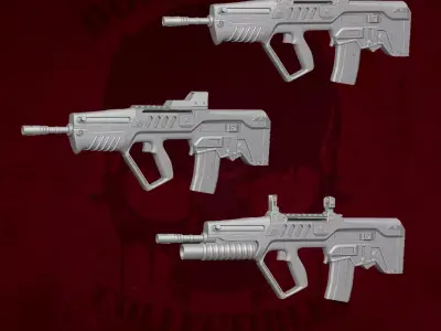 TAR 21 Collection STL for Action Figures 3D print model