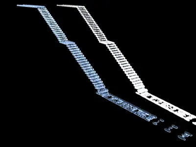 Water Collection two waterfalls 3D model