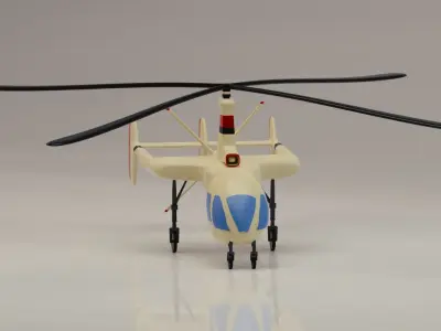 Toy helicopter based on Kamov Autogyro 3D model