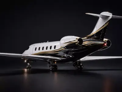 Private Jet 3D Model Business Aircraft 3D model
