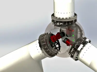 Wind turbine 3D model 21