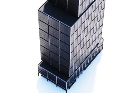 50 Hudson Yards Building Low-poly 3D model