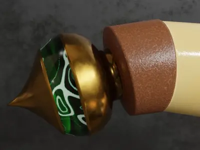 Arabian Dagger LP Low-poly 3D model