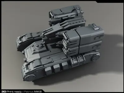 MK6-Missiles Launcher 3D Print 3D print model