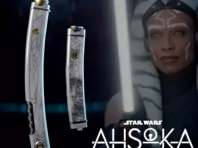 Ahsoka Tano Lightsabers TV Series Free 3D print model