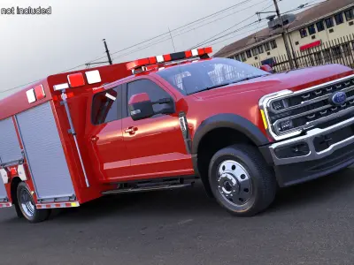 Light Rescue Truck Equipment Compartment 3D model