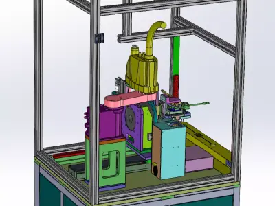 Four-axis CG automatic side screw fastening machine 3D model