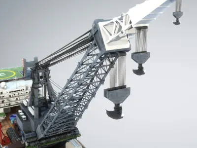 Derrick Lay Vessel 3D model