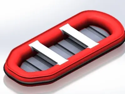 inflatable boat 3D model