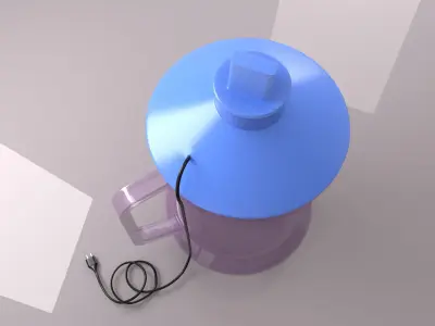 Steam Inhaler Vaporizer   Low-poly 3D model