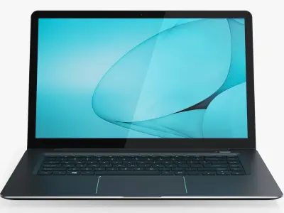 Notebook Generic 15 inch Black 3D model