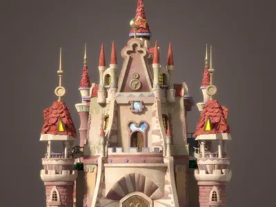 Cartoon Castle 3D model buy