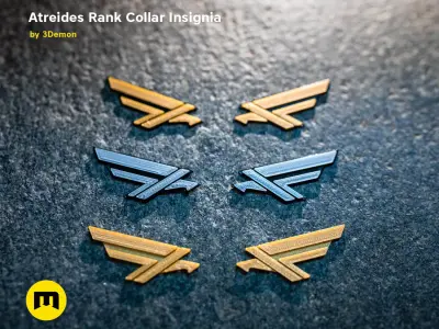 Atreides Rank Collar Insignia Free 3D print model