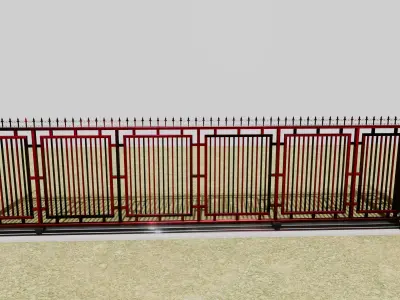 Fence Gate Free 3D model