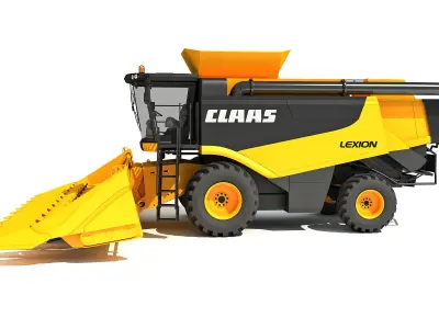 Claas Combine 3D model
