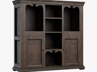 Old furniture 02 Low-poly 3D model