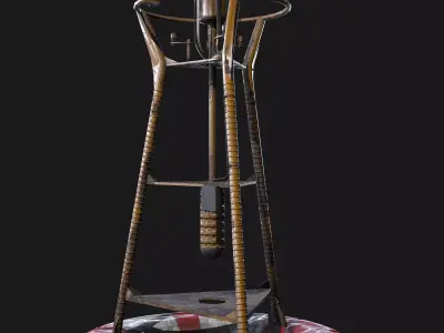 Navigation buoy Low-poly 3D model