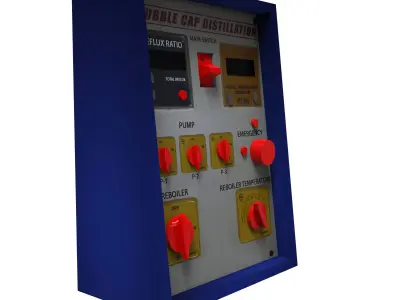 Electrical Panel Low-poly 3D model