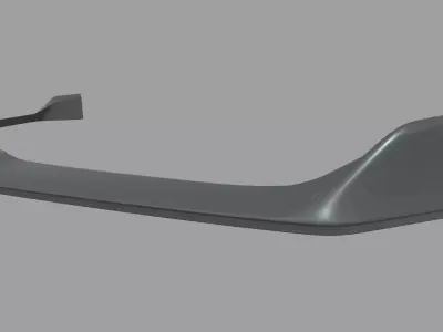 Front Lip Honda Civic Type R 2020 Low-poly 3D model