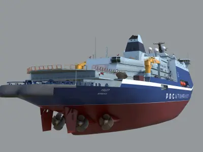 Icebreaker Lider Project 10510 3D model